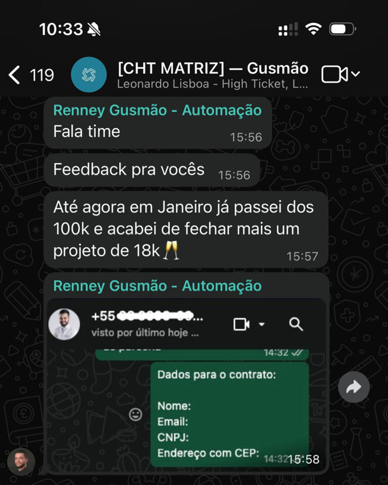 R$ 100k no primeiro mês do ano