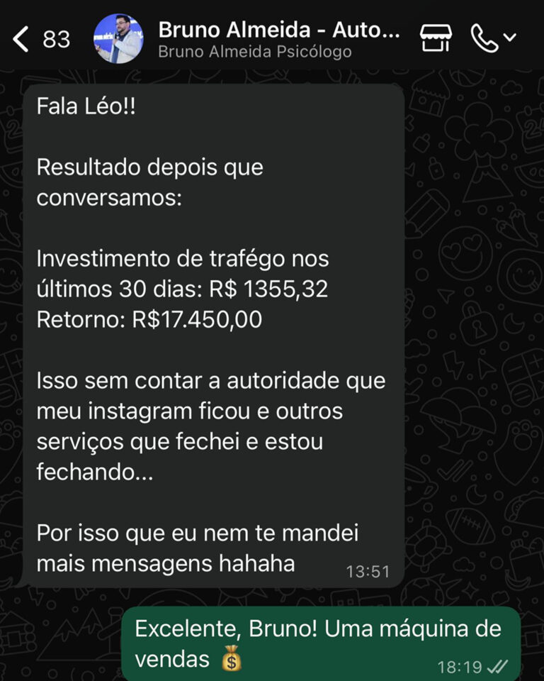 R$ 17k faturados em 30 dias